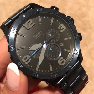 Blue steel Fossil Watch